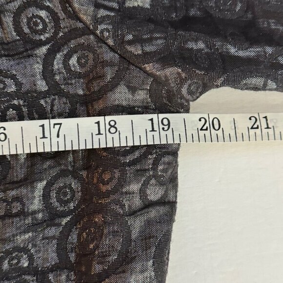 Ruby Rd. Metallic Blazer Jacket Gray Silver 3/4 Sleeve Office Evening Size 8 EUC - Picture 7 of 8